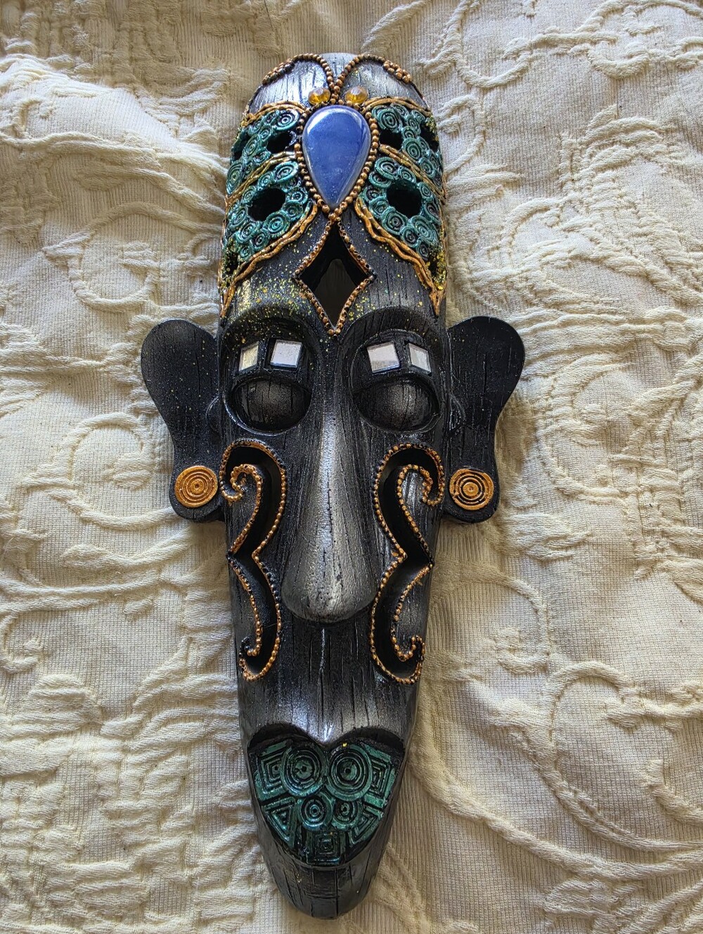 Handcrafted Wooden Wall Mask